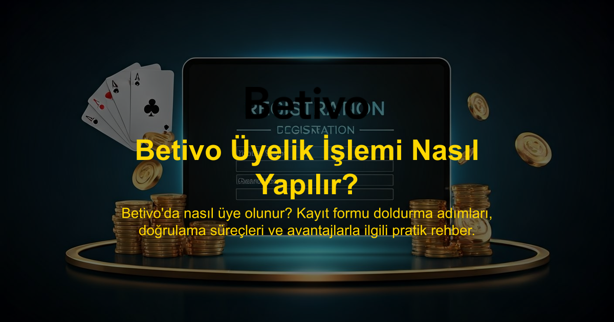 Betivo Üyelik İşlemi Nasıl Yapılır?
